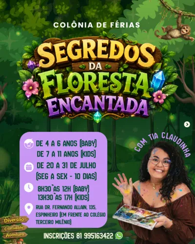 COLÔNIA DE FÉRIAS NO ESPINHEIRO