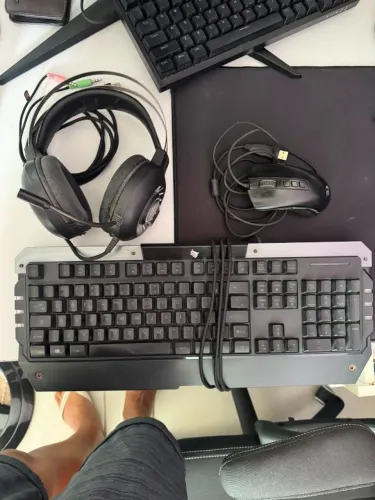 Kit - mause, teclado e headset