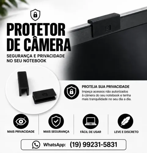 Protetor de câmera para notebook