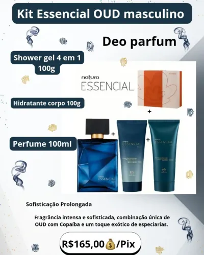 Kit Essencial OUD Deo Parfum Masculino- Natura