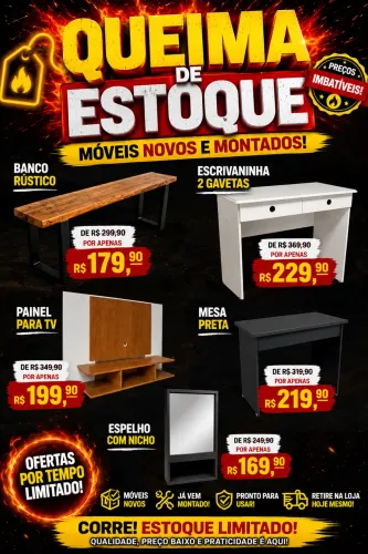 MÓVEIS NOVOS MONTADOS!! Queima de estoque 
