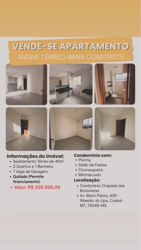 Apartamento térreo - Chapada das Borboletas