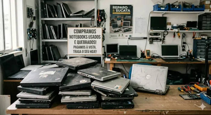 Notebooks quebrados - conserto ou compro