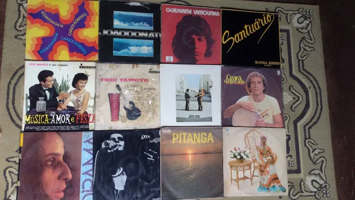 Lote de Discos de Vinil 65 unidades - Detalhes na descrição - Somente o lote