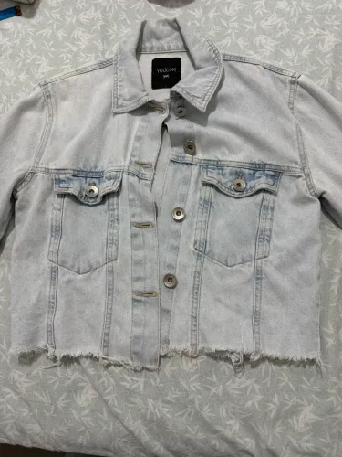Jaqueta jeans clara 