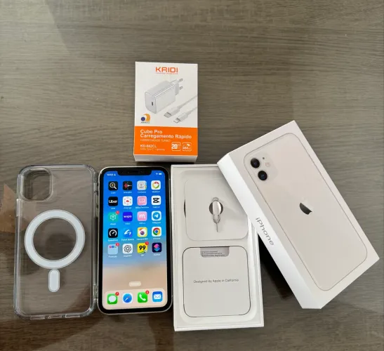 iPhone 11, 128GB Branco - Impecável (Sem Marcas de Uso)