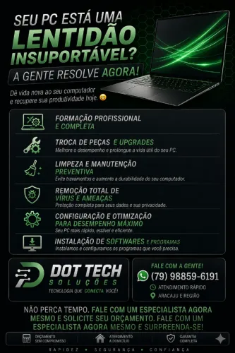 Manutenção de computadores/notebook especializado em empresas.