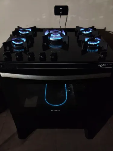 FOGÃO MESA DE VIDRO 5 BOCAS AUTOMÁTICO ENTREGAMOS 