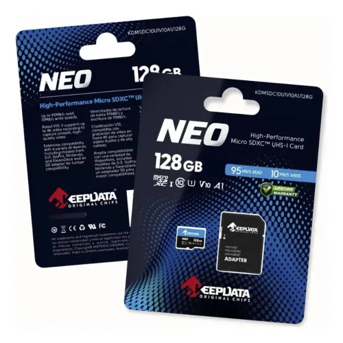 CARTÃO DE MEMORIA MICROSD 128GB 95MBPS KEEPDATA NEO