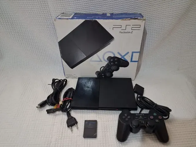playstaton 2 slim preto scph 90001 18 bloqueado na caixa