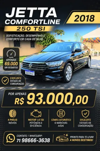 Volkswagen Jetta Comfort. 250 TSI 1.4 Flex 16V Aut. 2018