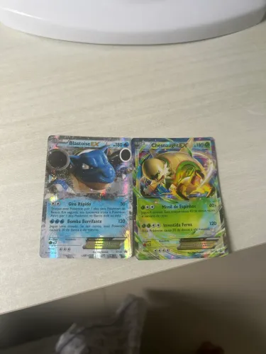 Blastoise e chesnaught EX Cartas Pokemon