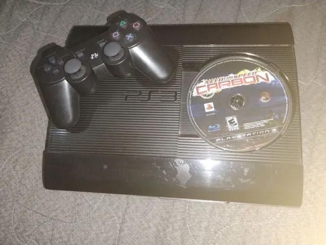 Ps3 Bloqueado com Controles, Cabos e 1 jogo