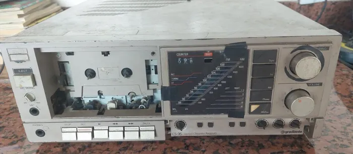 Receiver Gradiente Cs-35 Anos 80 Ver Video som antigo antiguidade restauração decoração