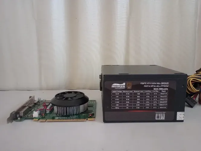 Placa de Video Dell Geforce GTX 1050 Ti 4GB + Fonte 500 Watts Real PFC Ativo 80 Plus