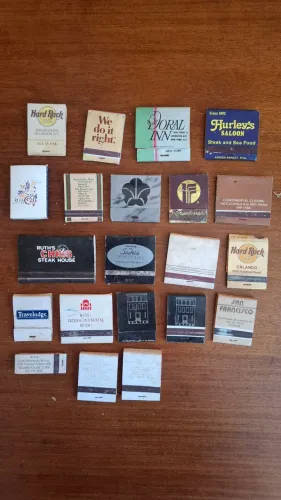 Lote de caixas de fósforo dos anos 1980