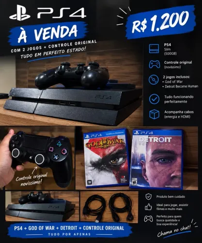 PS4 500GB OPORTUNIDADE! 