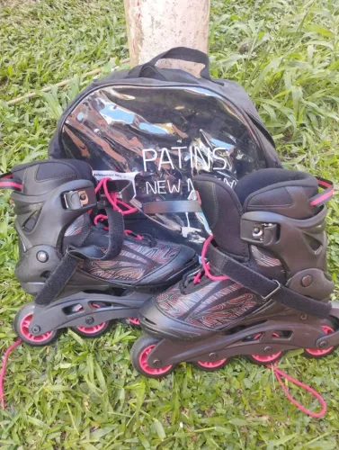 Patins Inline Oxer New Magma - Seminovo + Bolsa Original TAM 38 