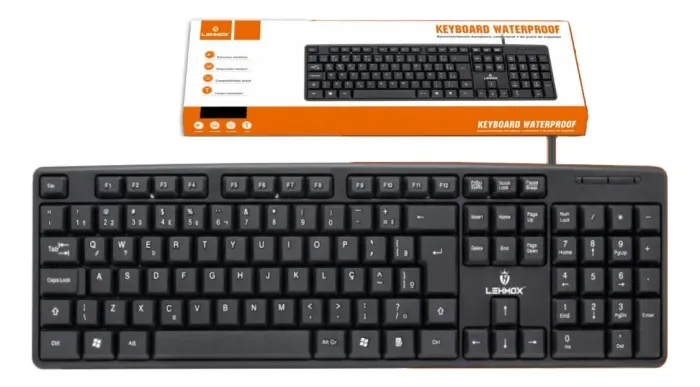 Teclado Macio Alta Qualidade Usb - Lemox