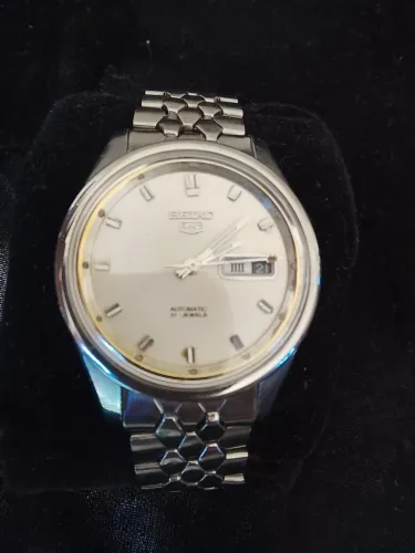 Seiko 5 automático pulseira estilo cobra 