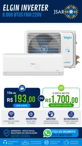 Ar condicionado Elgin Wi fi 9.000 Btus