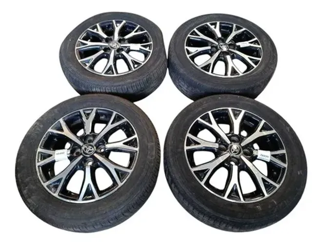 Jogo Roda Aro 15 Liga Etios Platinum 2017 4x100 Sem Pneu Preto