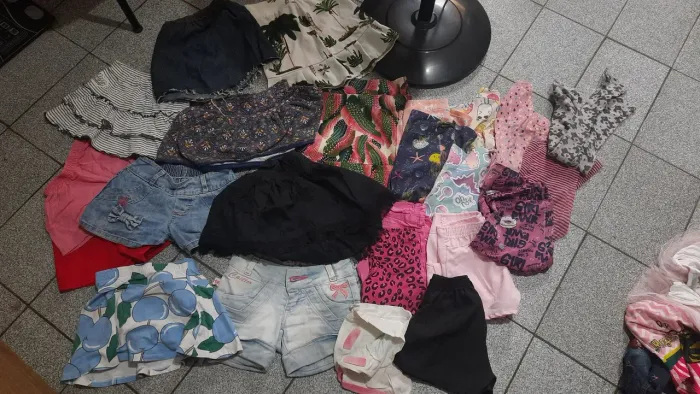 Lote de roupas infantil Feminina
