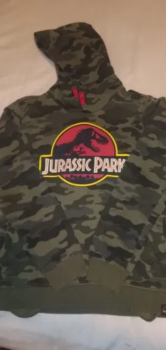 Blusa de moletom flanelado Jurassic park tamanho 13/14 excelente