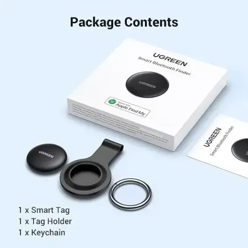 Smart Tag Ugreen Compativel Apple Find My Airtag Rastreador Cor Preto Smart Tag Ugreen Com