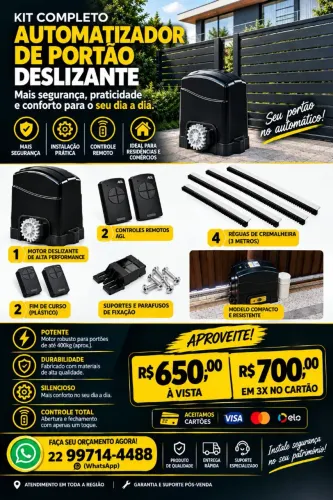 Motor para portão de correr