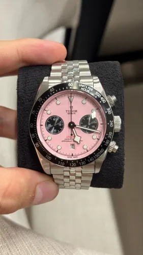 Tudor Black Bay Chrono Pink - Mostrador Rosa