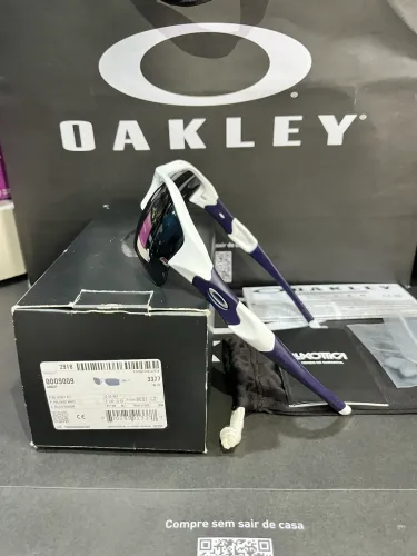 Oakley Flak Jacket White Black iridium