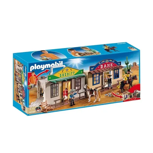 Playmobil 4398 Western City Banco Xerife Original