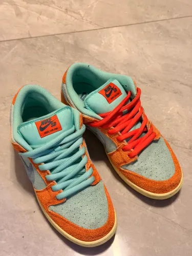 Nike Sb Dunk low pro orange emerald rise