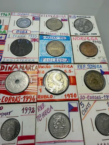 Coleção estrangeiras e nacionais ( lote ) +100 un