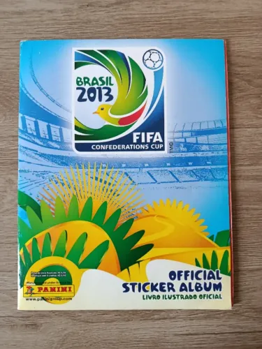 Álbum Copa das Confederações 2013 Completo Colado Original Excelente Estado Colecionador