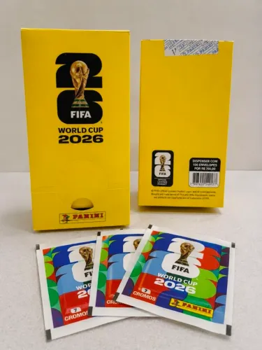 DISPENSER PANINI FIFA WORLD CUP 2026 - 100 ENVELOPES LACRADOS
