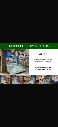 Alugo quiosque shopping Itália