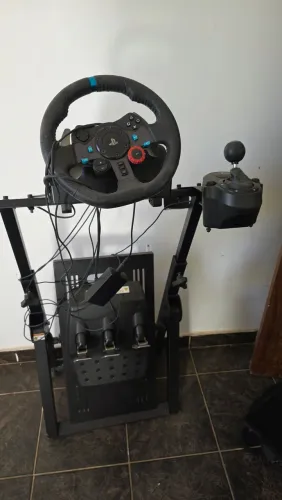 Volante g29 + cambio +cockpit dobrável completo so instalar e jogar!