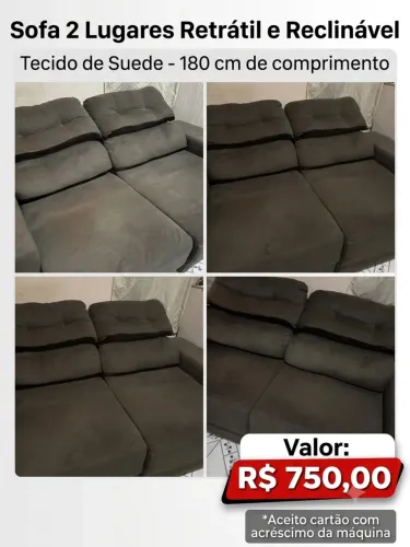 Sofá Retrátil e Reclinável