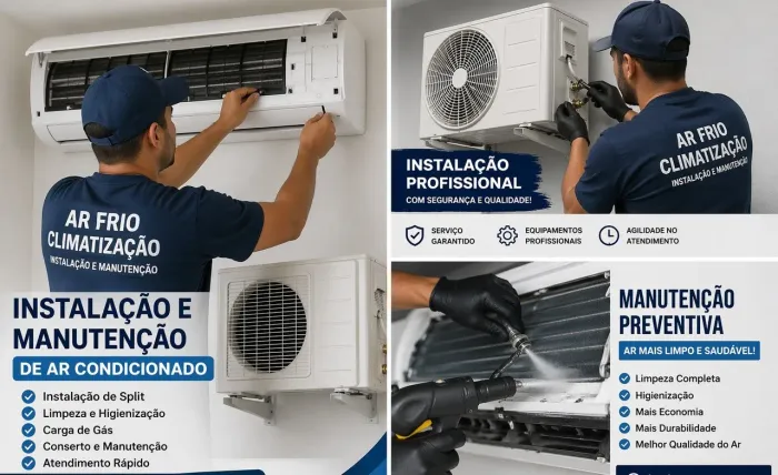 Serviço de instalação e manutenção em ar condicionado 