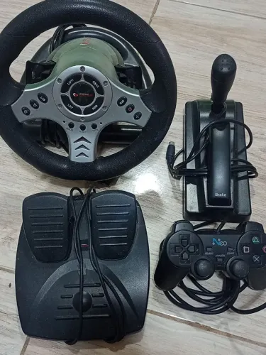 Kit volante, marcha e pedal ps2