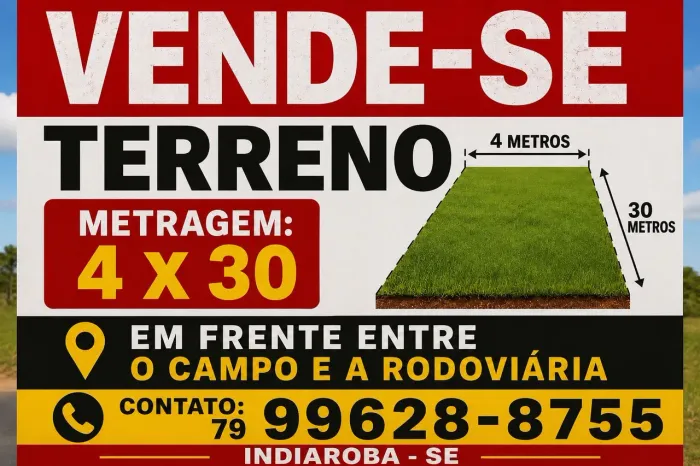 Vendo terreno em Indiaroba se