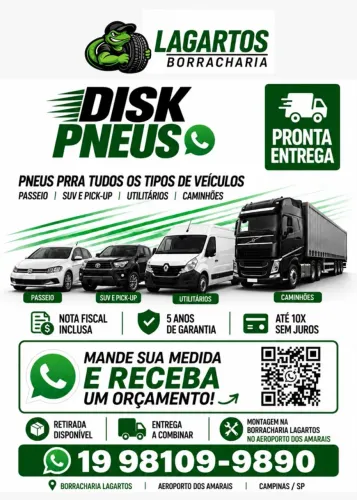 DISK PNEUS CAMPINAS - TODAS MEDIDAS