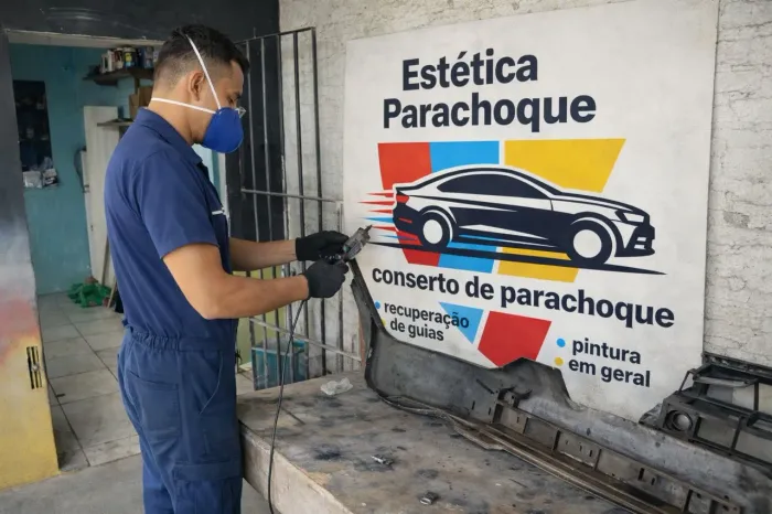 Recuperação de parachoque,pintura e lanternagem em geral