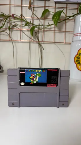 Fita cartucho Super Nintendo (SNES) Super Mario World Original
