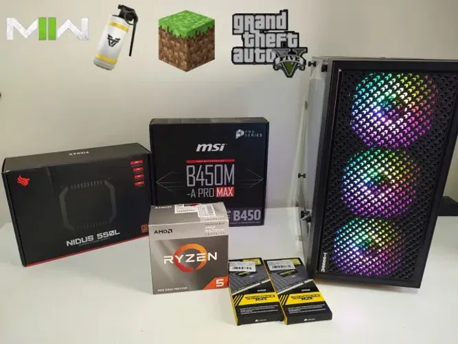 Computador Ryzen 5 16GB RAM + adaptador WI-FI