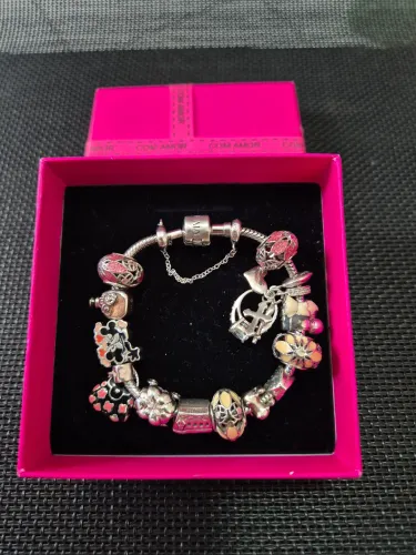 *LEIA A DESCRIÇÃO* 2 PULSEIRAS VIVARA PANDORA PRATA 925