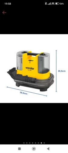 Extratora e higienizadora portátil vonder 400w
