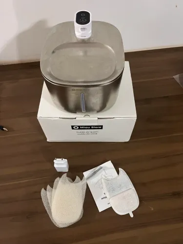 Fonte Bebedouro para Pet 100% Inox Nova sem fio com tecnologia sensor de presença 
